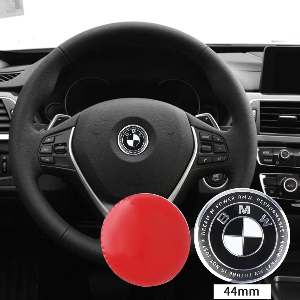 Hot For BMW M 44/46mm Car Badge Steering Wheel Sticker Emblem Replacement Auto Decoration For BMW M E90 E91 E92 F07 F10 F15 F16 F20 F30 G30 X5 jo55