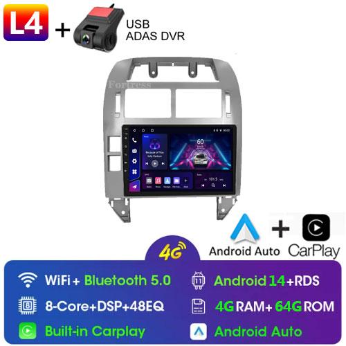 Fortress Pentru Volkswagen Polo Mk4 2001 - 2011 Radio Auto Android Player Multimedia Carplay Auto Stereo GPS Navi 2din DSP Unitate Principală