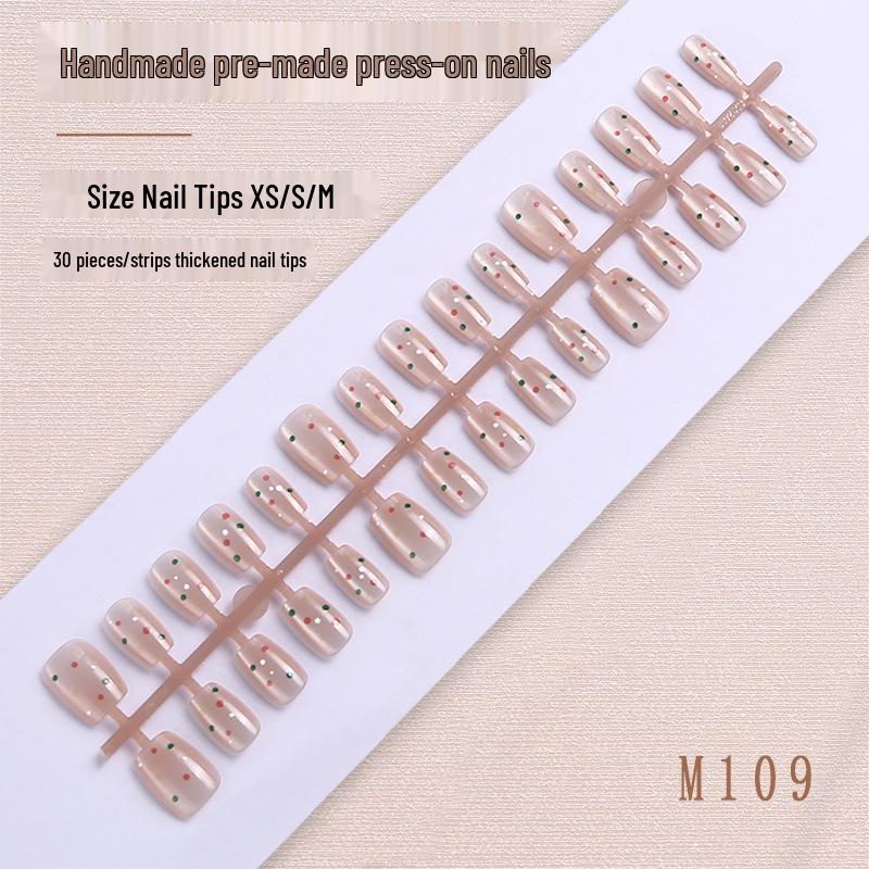 

Роскошные летние наклейки для коротких ногтей, 30 штук - Ручная работа, Разделенные по размеру полоски-броня для высококлассного вида