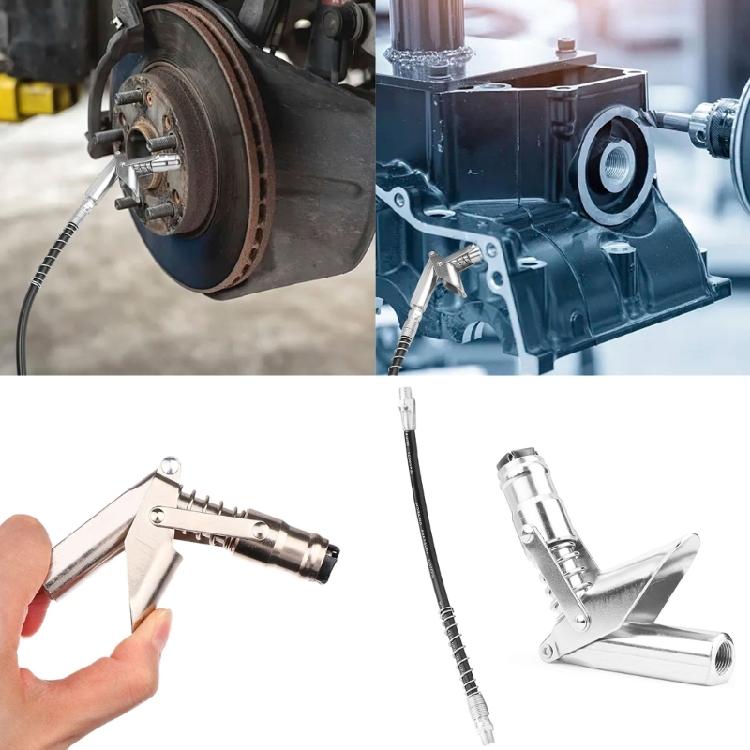 Single Lever Grease Coupler Injector Nipple Universal Coupler Injector Nipple without Leakage Grease Nipple Attachment