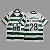 Lisbon Retro Jersey Football Jersey Classic Nostalgic No. 28 C Ronaldo Game Long Short-sleeved Sports Jersey