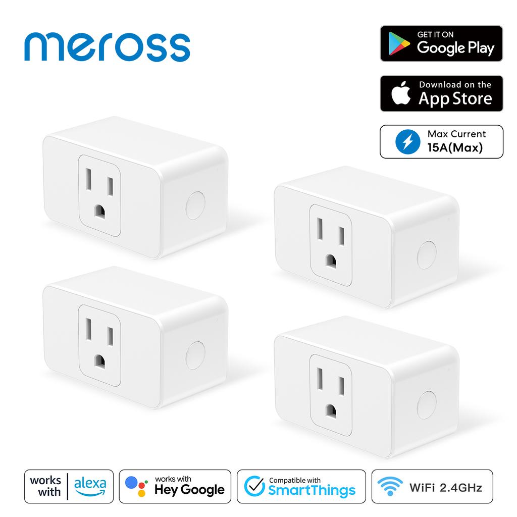 Wifi Smart Plug US-Buchse 1/2/4 Pack Timer Zeitplan Sprachsteuerung Unterstützung Alexa Google Assistent Smartthings