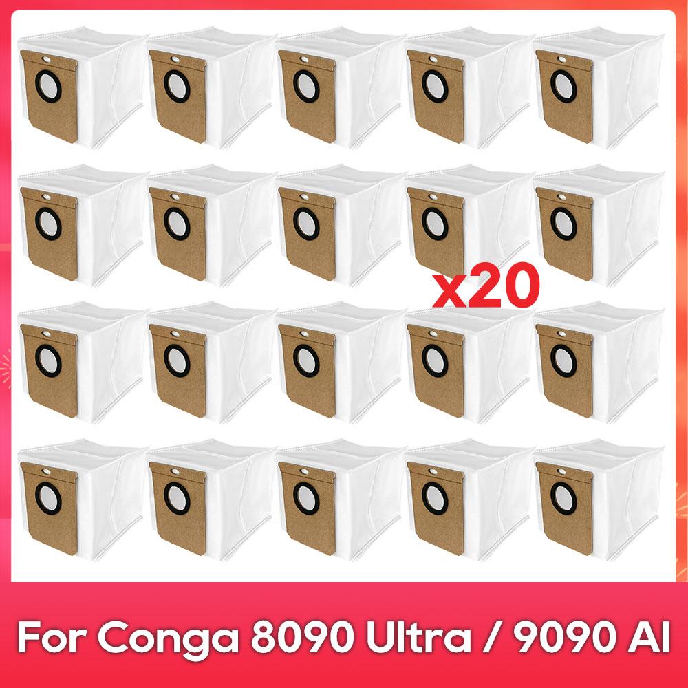 Fit For ( Conga 8090 Ultra / 9090 AI / Everybot Q5 ) Part Accessory Main Side Brush Filter Mop Dust Bag Robot Vacuum Cleaner Kit