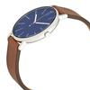 SKAGEN Signature Blue Dial Brown Leather Men Watch Women's Quartz Watch Stainless Steel 50m 40mm hour SKW6355
