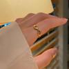 Korean-Style Geometric Titanium Steel Adjustable Index Ring