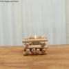 Handmade Wooden Candle Holder Crafts Candlestick Holder Dining Table Candle Base Wedding Decor Candlelight Dinner Candlestick