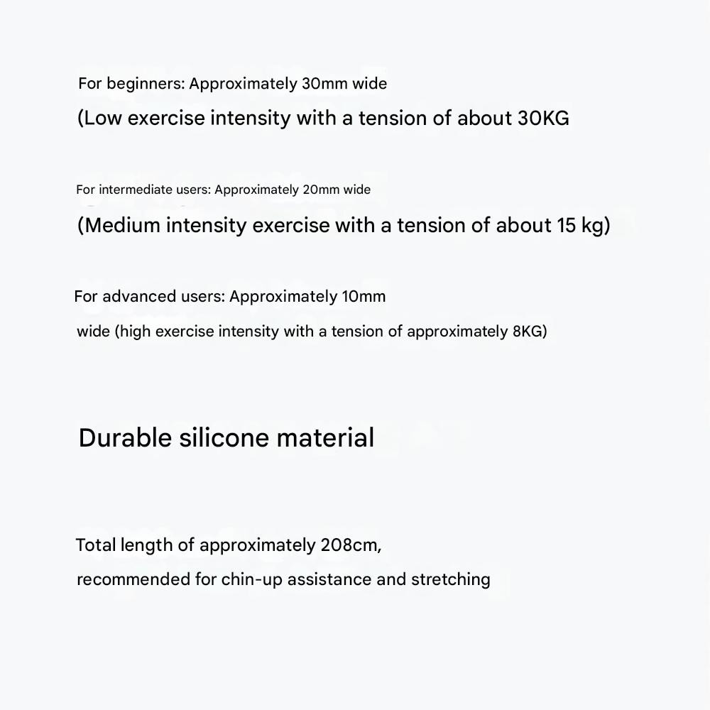 Silicone Pull-Up Band Beginners/Intermediate/Advanced