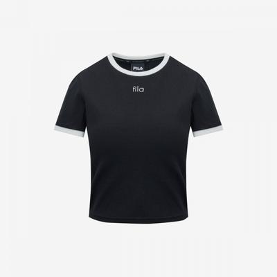 Ribbed Cap Sleeve Crop Tee