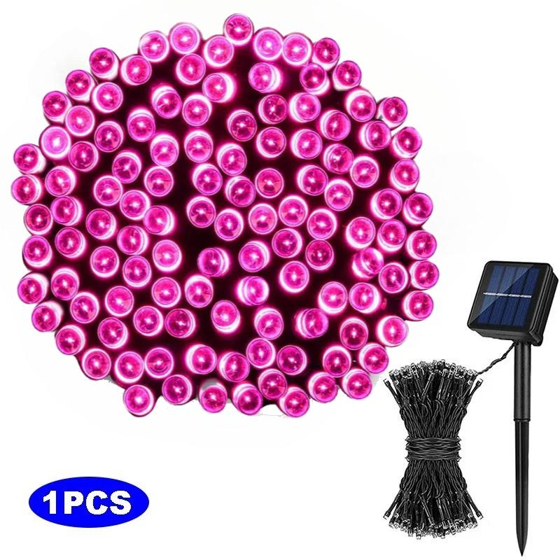 7M Solar String Lights LED Waterproof 8 Lighting Modes for Courtyard Garden Tree Party Christmas Halloween Decorations
