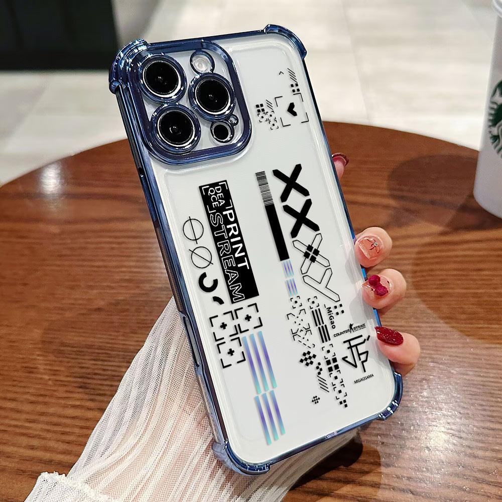 

Hot Fashion Game CS Clear GO Plating Phone Case For Xiaomi Redmi 15 A3 15C 14C 13C K50 A1 Note 15 14 13 12 Pro Plus 4G 5G Anti Redmi Note 13 Pro 4G
