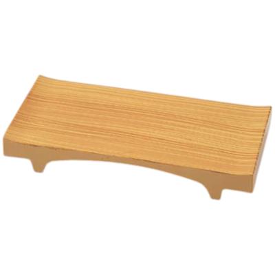 Premium Nigiri Sushi Plate with Mini White Wood Made In Japan J-kitchens Stand, Grain, Shatter-Resistant,