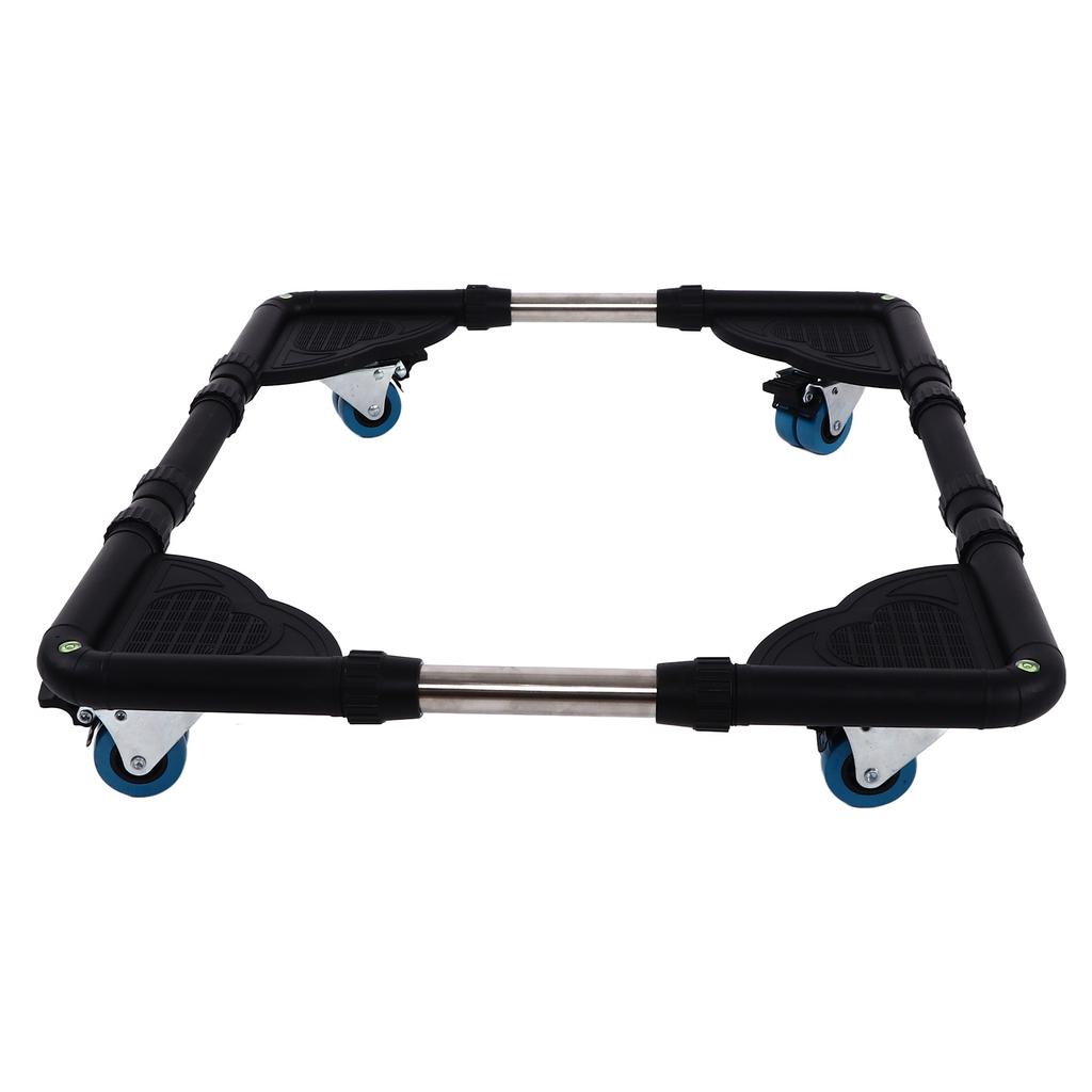 Cărucior Mobil Ajustabil pentru Mobilier Suport Mașină de Spălat Cărucior de Mutare pentru Greutăți Mari Negru