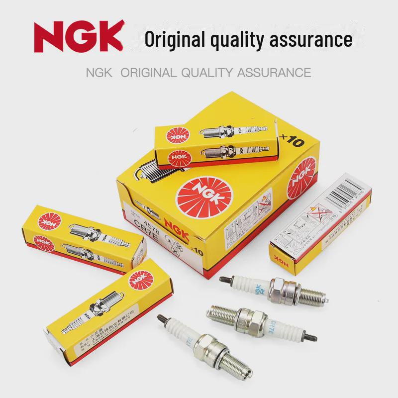 NGK Resistor Spark Plugs for Motorcycles: CR6E, CR7E, CR8E, CR9E, CR6HSA, CR7HSA, DR8EA