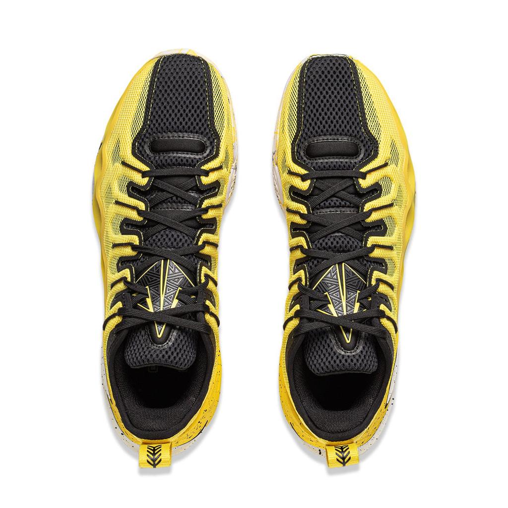 Li Ning Buckets Basketball Shoes Men's Yellow Black ABAV023-5