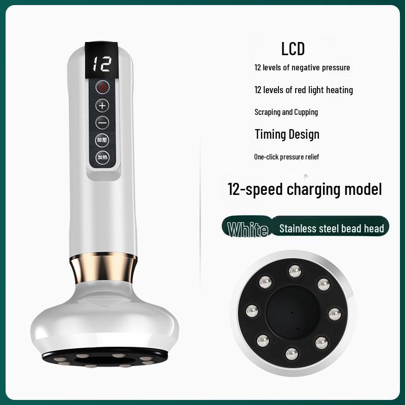 Electric Meridian Scraper and Cupping Massager with Intelligent Suction