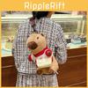 Capybara Bag Plush Cartoon Wear Clothes Skew Bag Girl Children Holiday Gift Doll