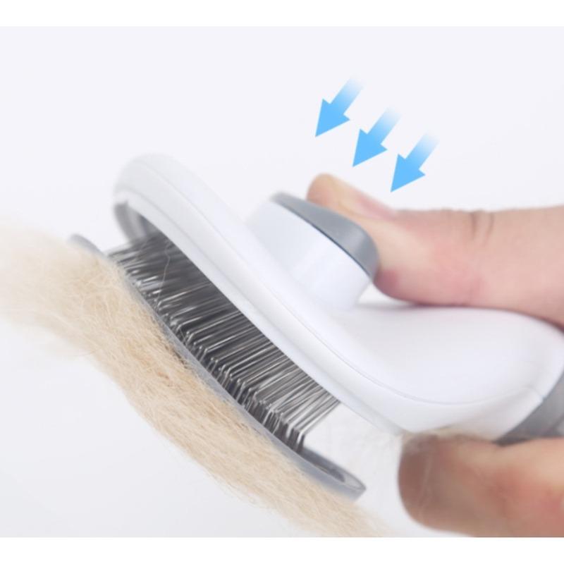 1PC Pet comb with one-button press to remove loose hair and shedding, special comb for dogs and cats, pet supplies