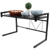 Expandable Microwave Rack Organizer Adjustable Kitchen Countertop Shelf Moisture Rust Proof Storage for Tableware Kitchen
