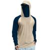 Men's Summer Color Matching Quick-drying Long-sleeved T-shirt Sun Clothing Fishing Fitness Sports Hooded Long-sleeved Top