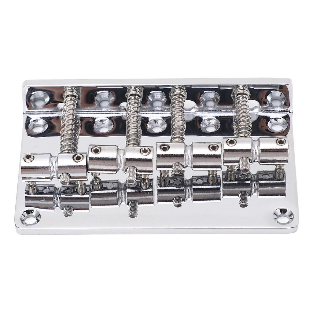 4 String Electric Bass Bridge Metal Vintage Style Fixed Guitar Bridge with Saddle 86MM