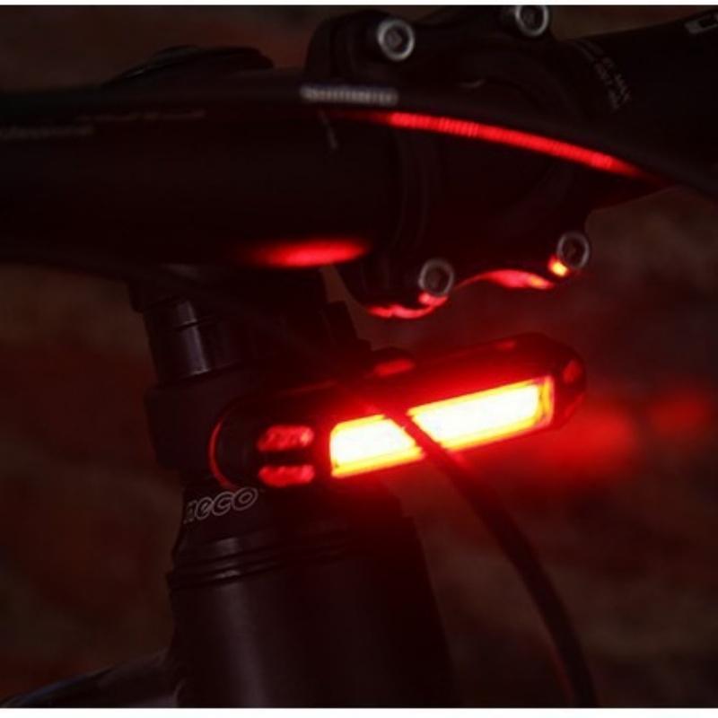 Bicycle Light Mtb Taillight Led USB Charging Bike Warning Light Rain Proof Mountain Bike Lamp Flashlight Riding Equipment