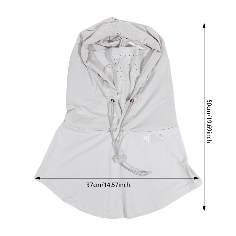 Summer Anti-UV Sunscreen Hat With Mask Shawl Breathable Ice Silk Pullover Cap Head Wrap Unisex Beach Cap For Outdoor Sports