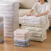 No Pump Vacuum Storage Bags Durable Reusable Oversized Cube Design Easy Compression Saves