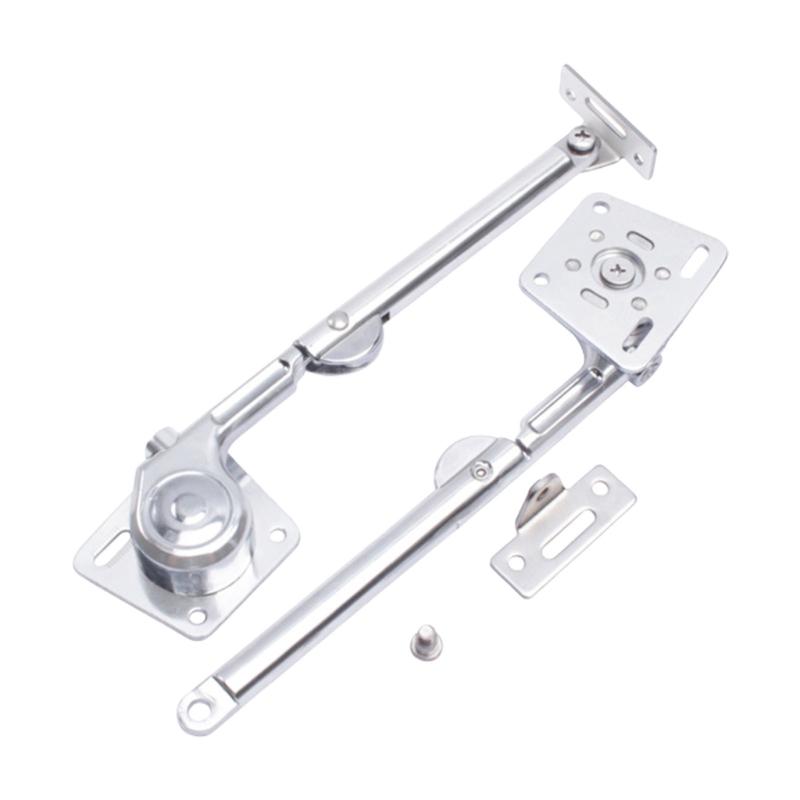 Heavy Duty Cabinet Door Lift Support with Quiet Operation Metal Hydraulic Hinge for Wardrobe Overhead Hinge Mechanism