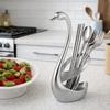 Zinc Zinc Zinc Alloy Swan Shape Cutlery Holder Decorative Swan Tableware Holder  Hotel