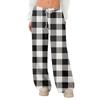 Women's Fleece Wide Leg  Elastic Waist Drawstring Loose Pants Drawstring Pajama Pants Sleepwear Trousers