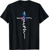 Thyroid Warrior: Faith Cross Awareness Support Cotton Tee - MADE IN USA