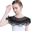 Retro Style Lace Collar Capelet Lightweight Soft Fabric Formal Event Outfit DIY Fashion Accessory