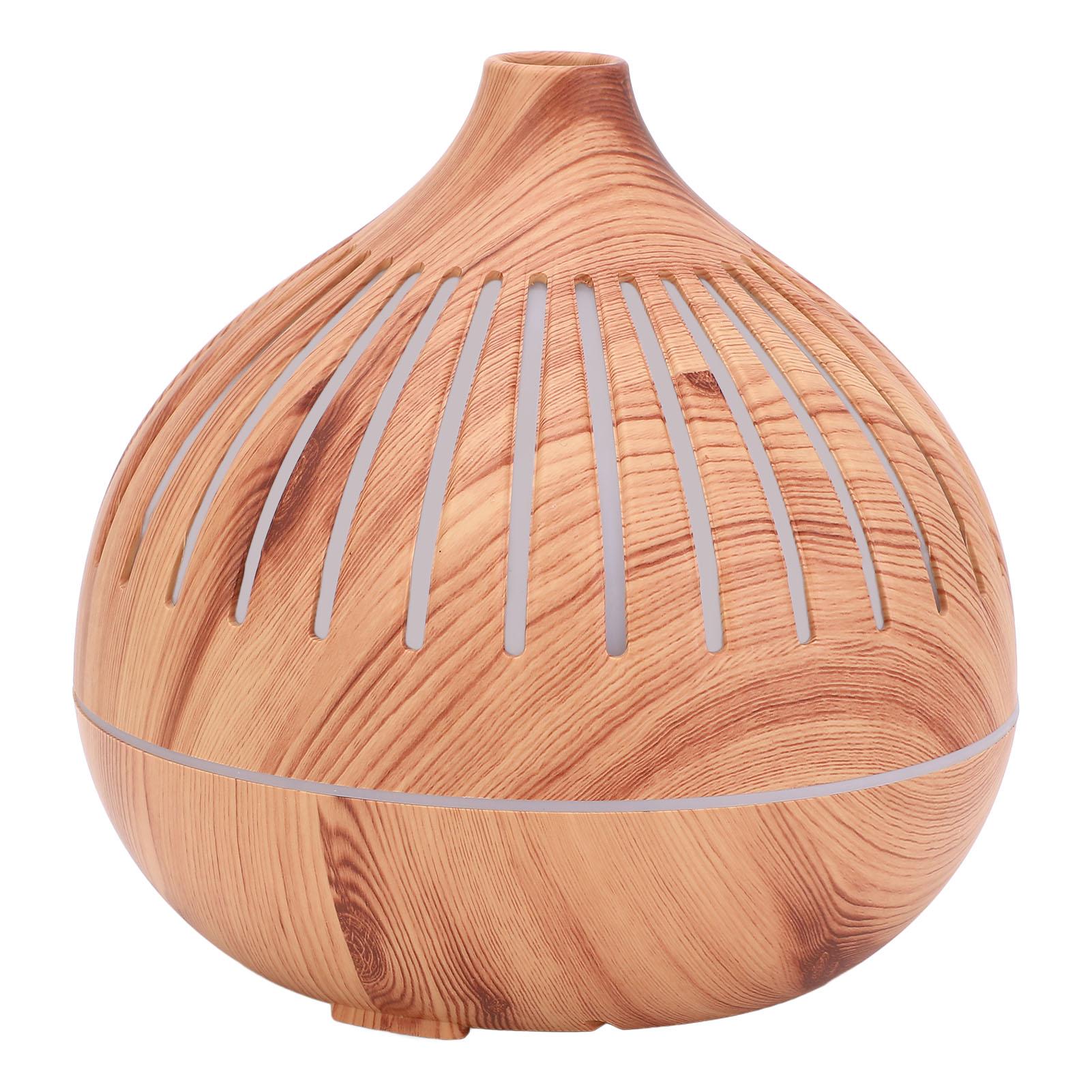 Essentiële Olie Diffuser Luchtbevochtiger met Kleurrijke Lichten Houtnerf Stil Afstandsbediening Automatische Uitschakeling Timer 400ML Aromatherapie Diffuser Luchtbevochtiger
