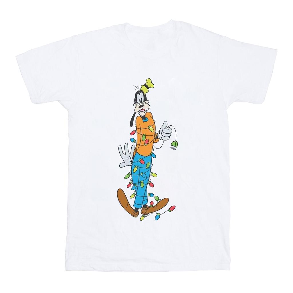 Disney Goofy Christmas Lights T-Shirt für Herren