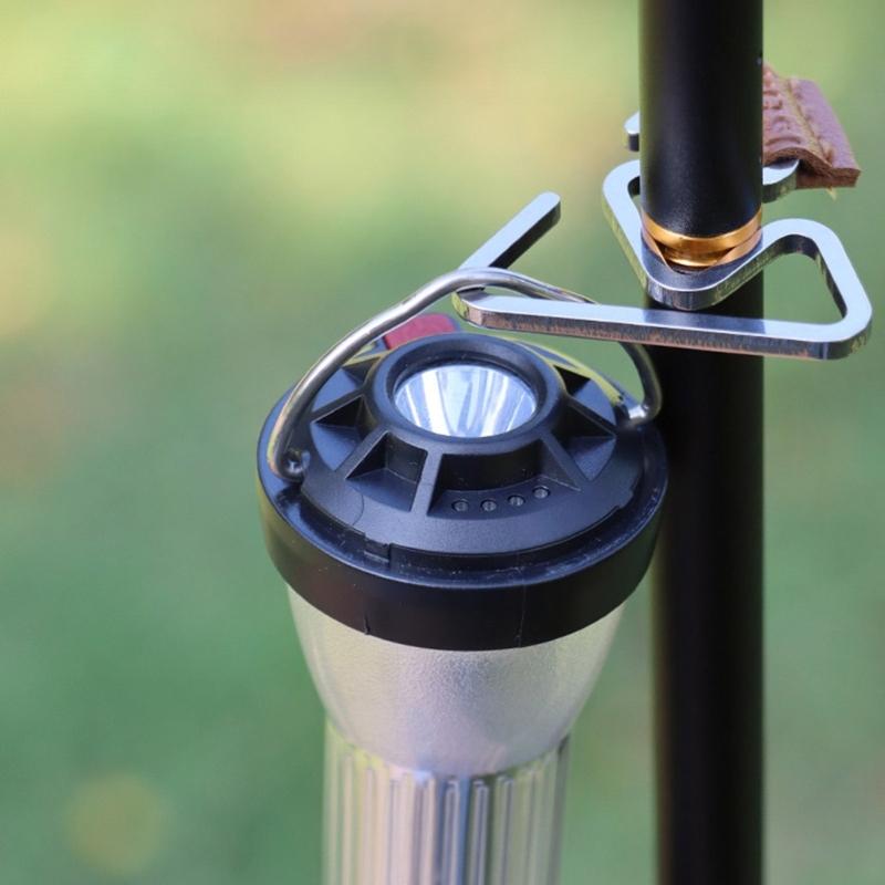 Multifunction Mini Camp Hook Hanger Hook Lantern Lamp Hanger Tent Pole Post Hook Hangs Camp Fishing Outdoor Equipment