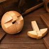 Classic Wooden Puzzle Ball Magic Brain Teasers Assembly Interlocking Toys IQ Logic Mind Challenge Games for Adults & Kids