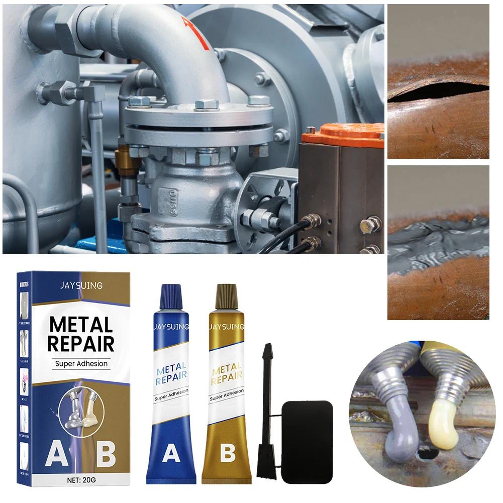 100-20ml High Strength Bonding Sealant Metal Repair Adhesive Metal Weld Seam Adhesive Heat Resistance Strong Casting AB Glue