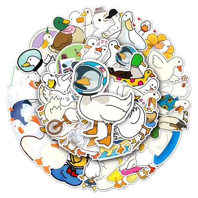 50 Waterproof Duck Animal Stickers for Suitcase & Laptop Decor