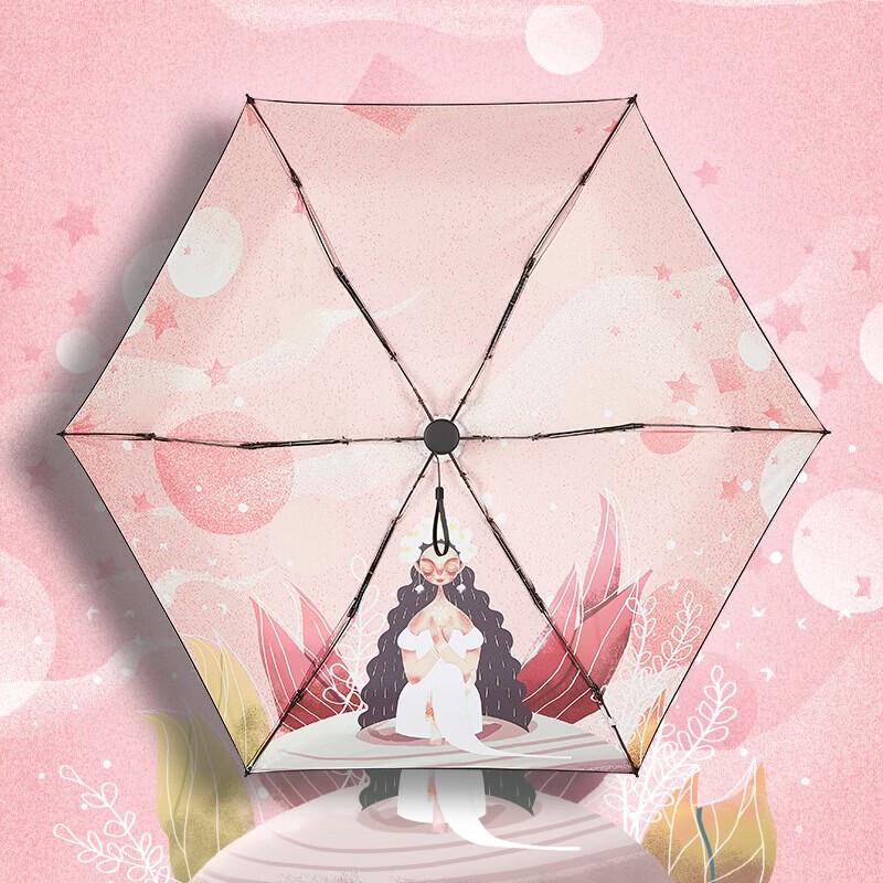 Red Leaf Five-Fold Virgo Constellation Umbrella