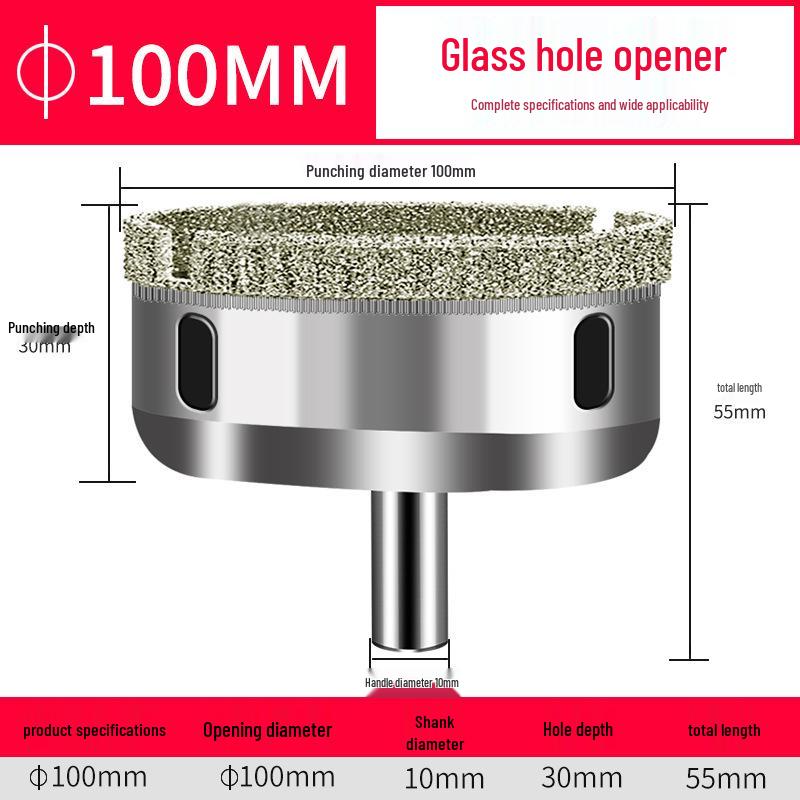 

Наждачное сверло по стеклу и плитке, вращающаяся коронка 3-200 мм для мрамора