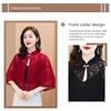 Spring Summer Shawl Coat Thin Scarf Long Sleeve Lace Temperament Cardigan Outwear Shoulder False Collar Out All-Match Ponchos