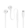 JBL TUNE 305C Wired In-Ear Earphones 12.5mm Dynamic Driver USB Type-C Hi-Res 96 kHz 24-bit Open-Type Microphone Flat Cable White
