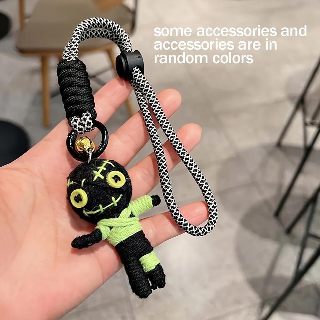 Woolen Voodoo Doll Creative Pendant Mummy Keychain Doll Male and Female Student Bag Hanging Couple Hanging Accessories