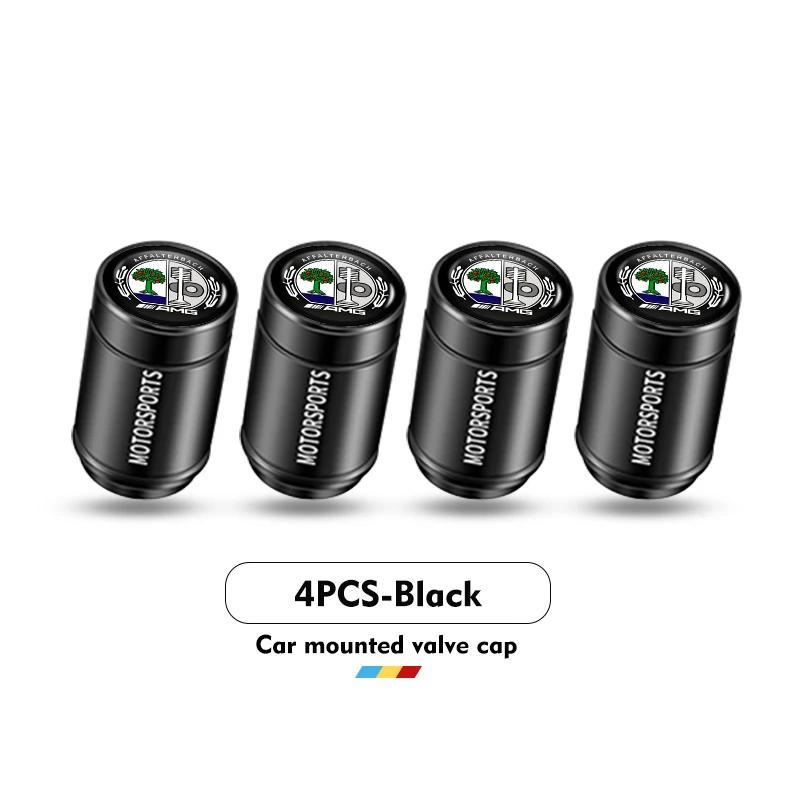 2025 Hot 4PCS Car Air Tire Valve Caps Aluminum Wheel Tyre Stem Cover For Mercedes Benz AMG W202 W212 W213 W220 W221 W222 C180 C2