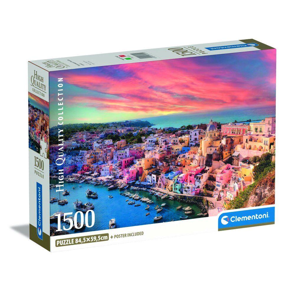 1500 Piece Puzzle. Compact Picturesque Procida Island