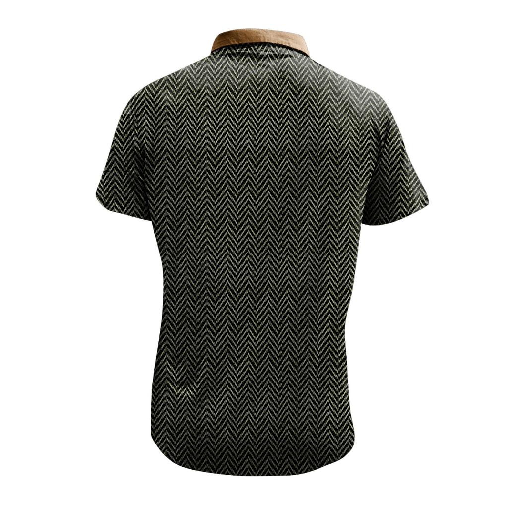 Pánská letní košile s krátkým rukávem pro volný čas prodyšná