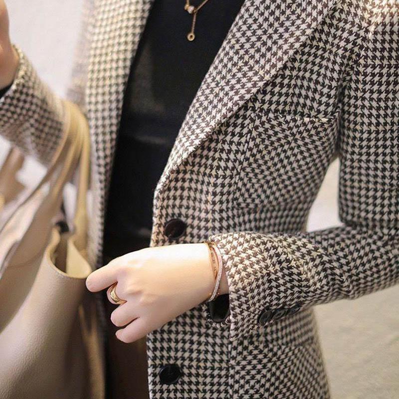 Suit Jacket Women Autumn Winter Thickened Fleece Comfortable Slim Suit Warm Tops Casual Coat Jacket