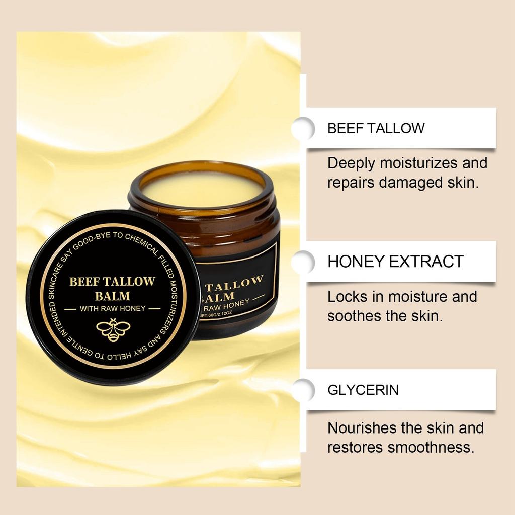 Beef Tallow Facial Moisturizer Deeply Moisturizes , Locks In Moisture , Provides Comfort And Care For The Skin.