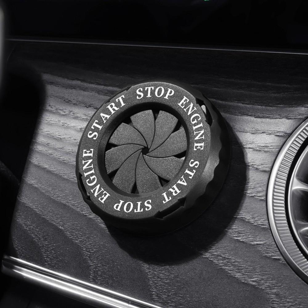 Rotary Design Ignition Switch Protective Cap Push Start Button Decor Fit for Most Models