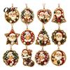 Christmas Rhinestone Painting Kits 12Pcs DIY Ornament Kit, Faux Pearl Supplies for Adults Art Hanging Decor Adults, Holiday Tree Wreath Mantel